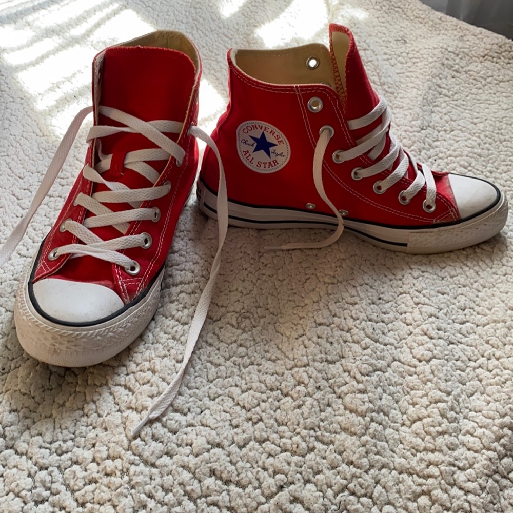 Red Hightop Converse